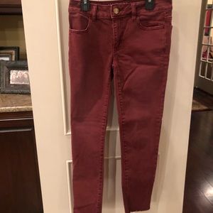 Maroon Jeans